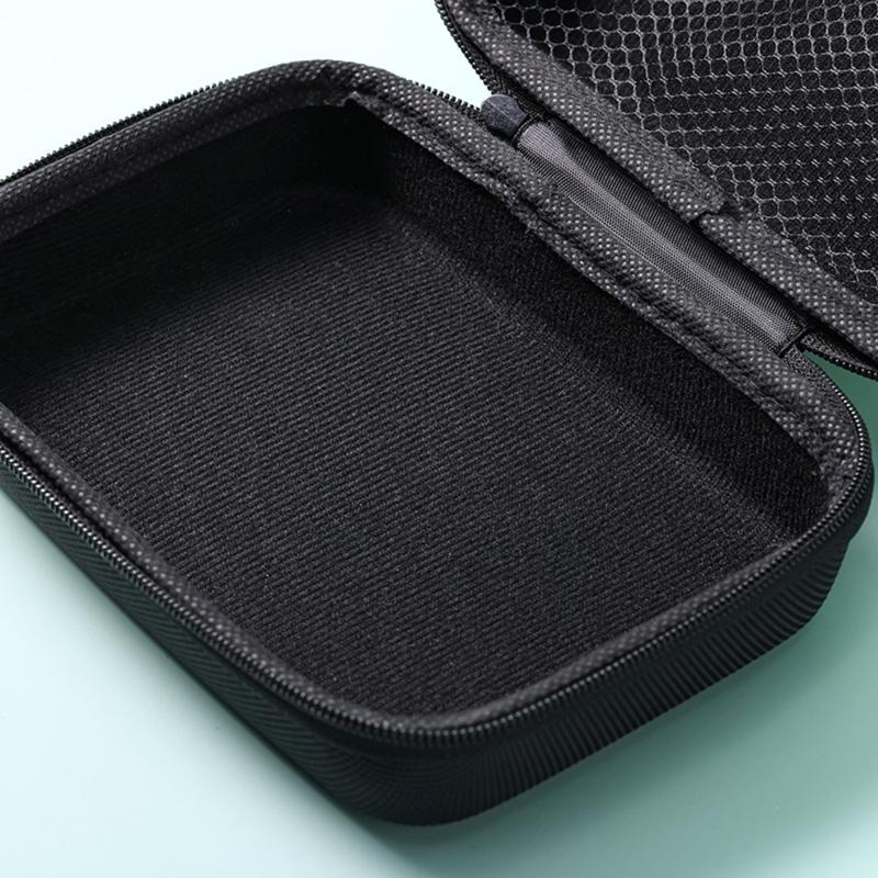 EVA Hard Case Square Heaphone Bag with Inner Mesh Pocket Carry Pouch with Inner Mesh Pocket for Electronic Accessory