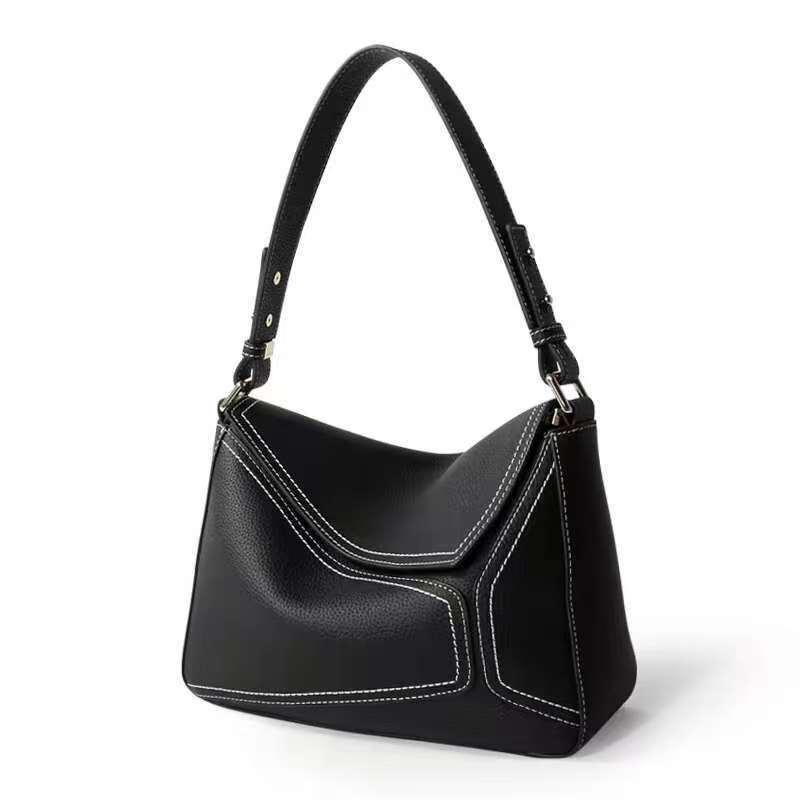 Women's Versatile Cowhide Crossbody Underarm Bag – Medium