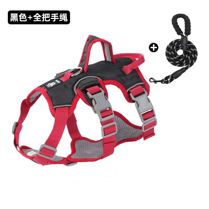 Adjustable Dog Harness Vest With Reflective Strip Medium To Large Breeds No Escape Design Oxford Fabric