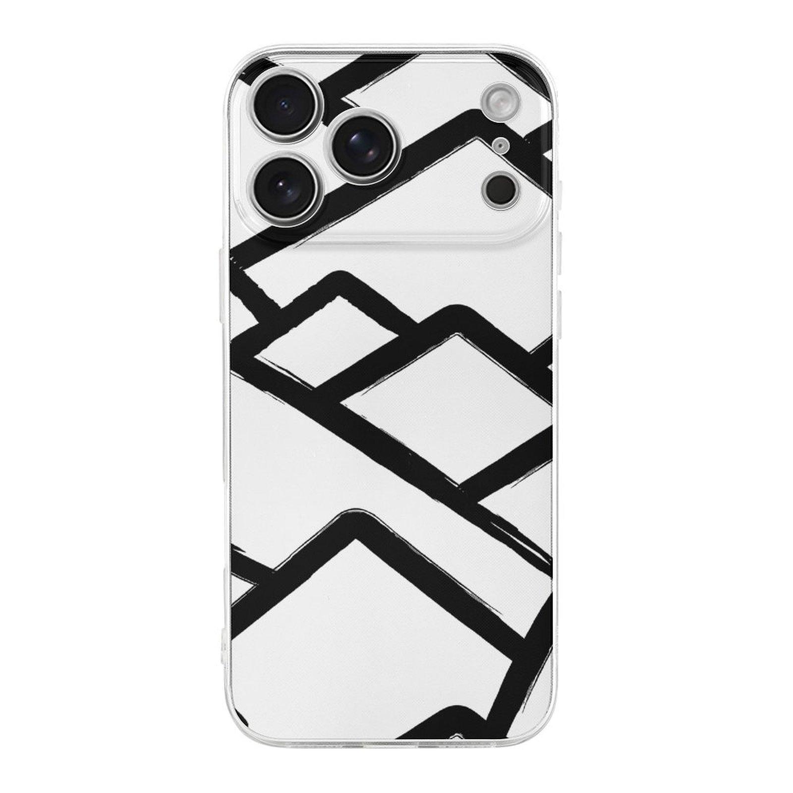 

1 Pack For iPhone 17 Series TPU Phone Case Flexible Anti-Scratch Grip-Friendly Design, Daily Protection IPHONE-17ProMax белый