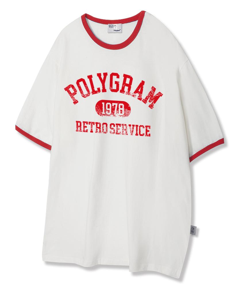 POLYGRAM Retro Service Ringer Short Sleeve T-Shirt - 3 Colors