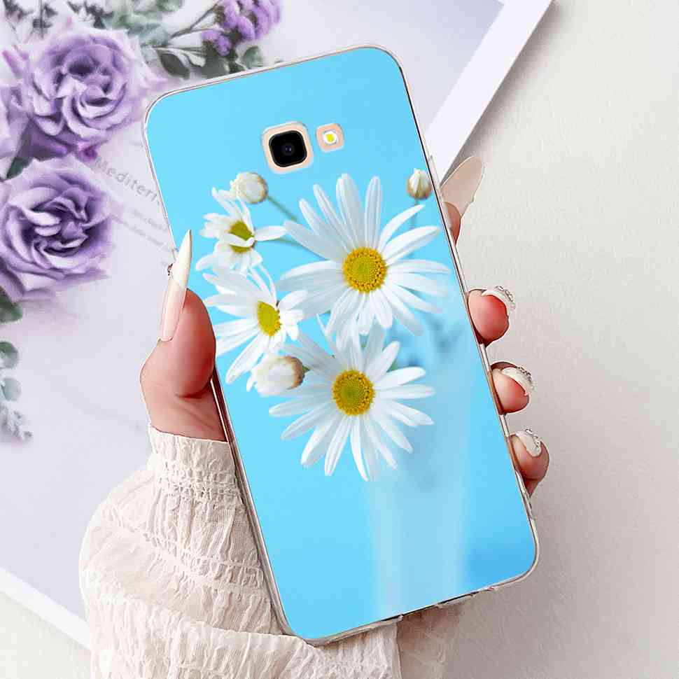 For Samsung Galaxy J4+ SM-J415F Case Luxury Butterfly Flowers Soft Silicone TPU Cover For Samsung J4+ J4 Plus Phone Shell Capa