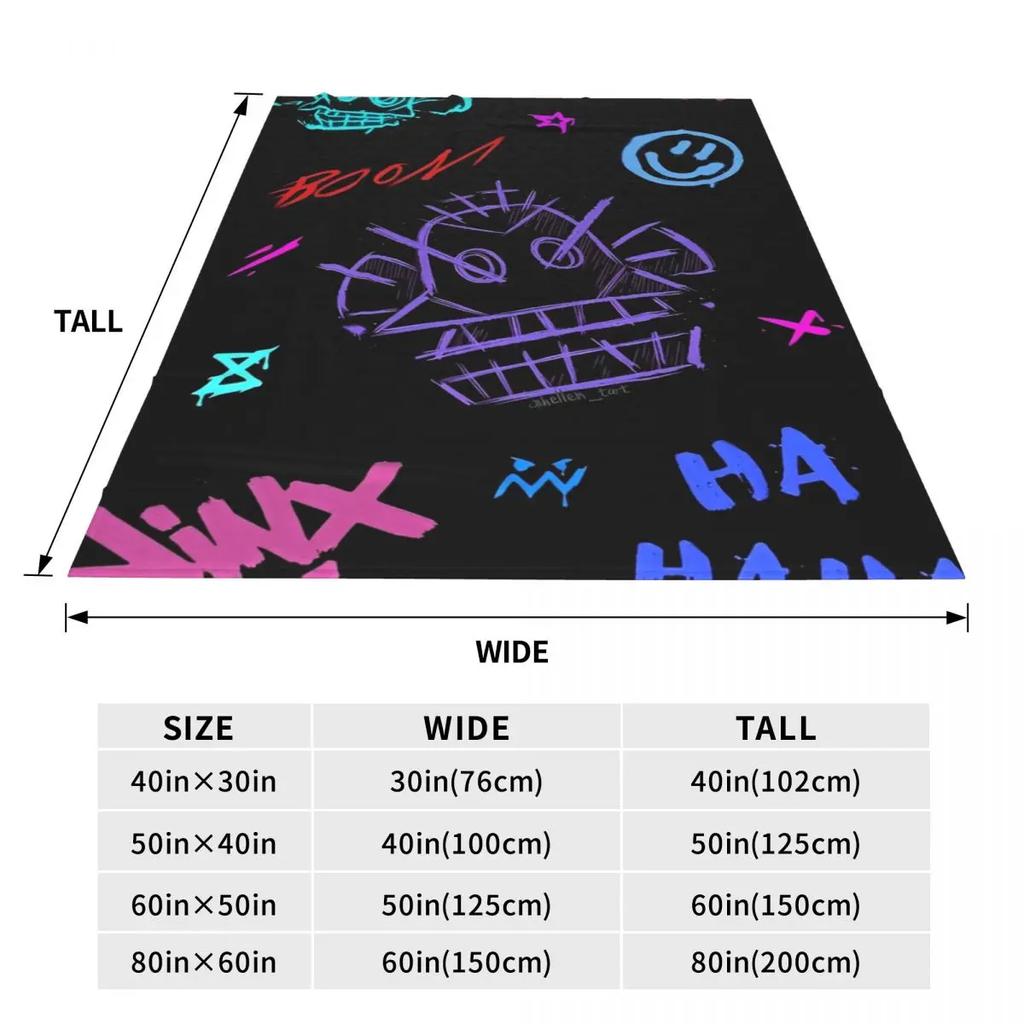 Soft Warm Blankets Travel Jinx Arcane Bedding Throws Flannel Bedspread For Home Decor Novelty Sofa Bed Cover