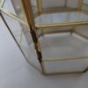 Used Brass frame glass display case and 7 types of Swarovski