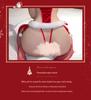 Passionate Schoolgirl Christmas Lingerie Bodysuit with Open Crotch