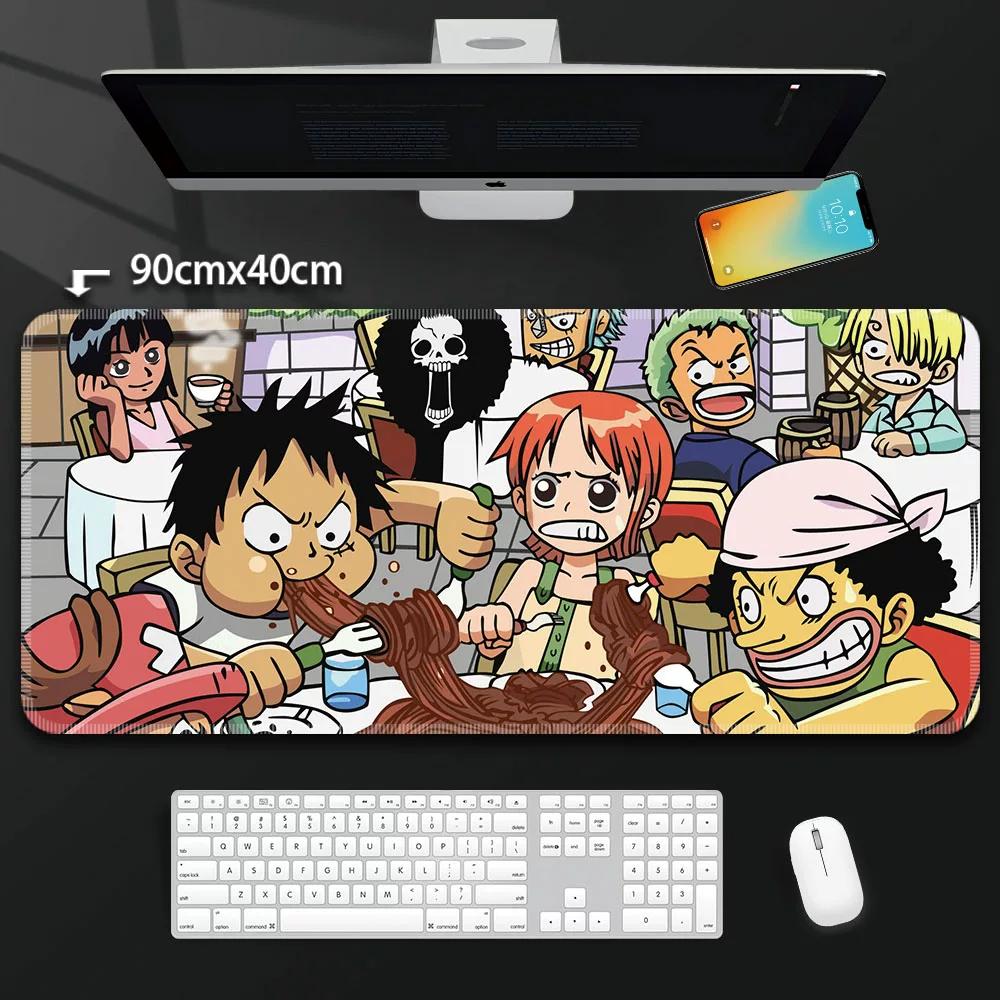 One Piece Leather Mouse Pad Oversized Peripherals Two-dimensional Anime  Monkey D. Luffy Roronoa Zoro  Boys Computer E-sports Game Keyboard Table Mat