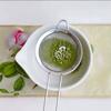 Forme de dessin animé Tamis à Matcha Argenté Tamis à Matcha Perles Presse à Poudre de Matcha pour Aide à Broyer et Tamiser