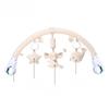 Baby Stroller Hanging Wind Chime Toy With Plush Bear And Elephant Clamps For Sensory Development