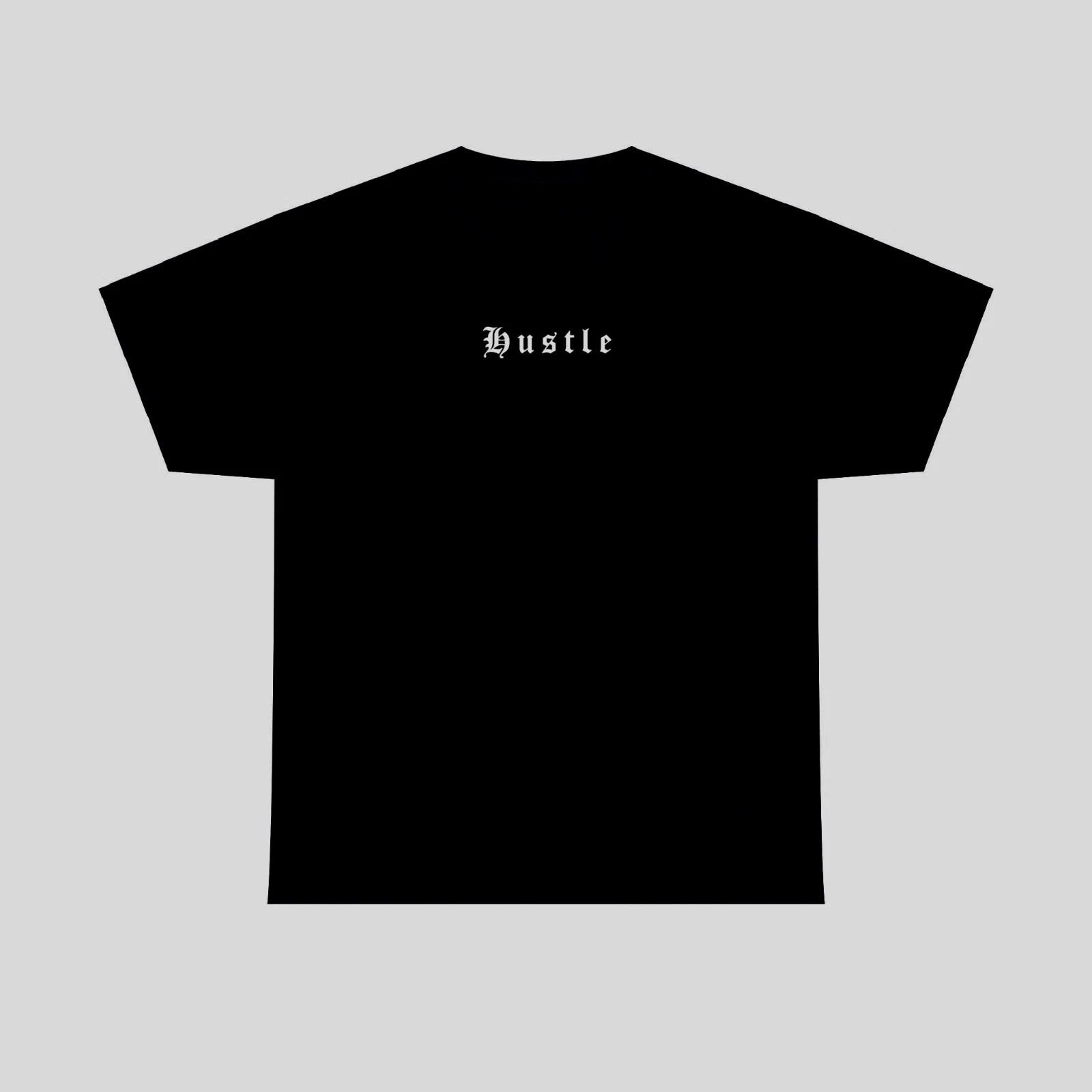Hustle Tshirt, Motivational Custom Made Screen Printed Apparel Heavy XL S