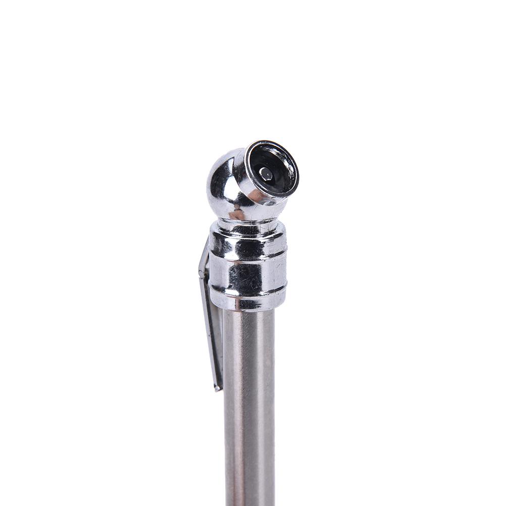 Mini Tire Pressure Gauge Digital Display Tmps Automobile 5-50PSI Silver Stainless Steel Motorcycle Meter Tyre Tire Pressure Pen