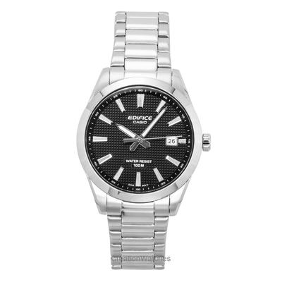 Edifice Analog Stainless Steel Black Dial Quartz EFV-160D-1A 100M Men's Watch