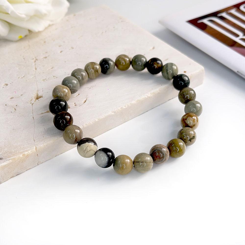 Wholesale 8 Mm Charm Beaded Bracelet Natural Stone Bracelet Crystal Bracelet Natural Stone Beaded Bracelet