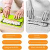 Silicone Sushi Rolling Mat with Bamboo Pattern Non-Stick Reusable Sushi Maker for Rolls Rice Balls Essential Kitchen Tool for Homemade Sushi
