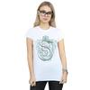 HARRY POTTER T-shirt in cotone da donna/ragazza Serpentverde Cresta di Serpente