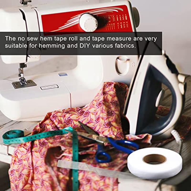 64 Meters White Double Sided Interlining Sewing Accessory Adhesive Tape Cloth Apparel Fusible Interlining DIY Accessories Patchwork
