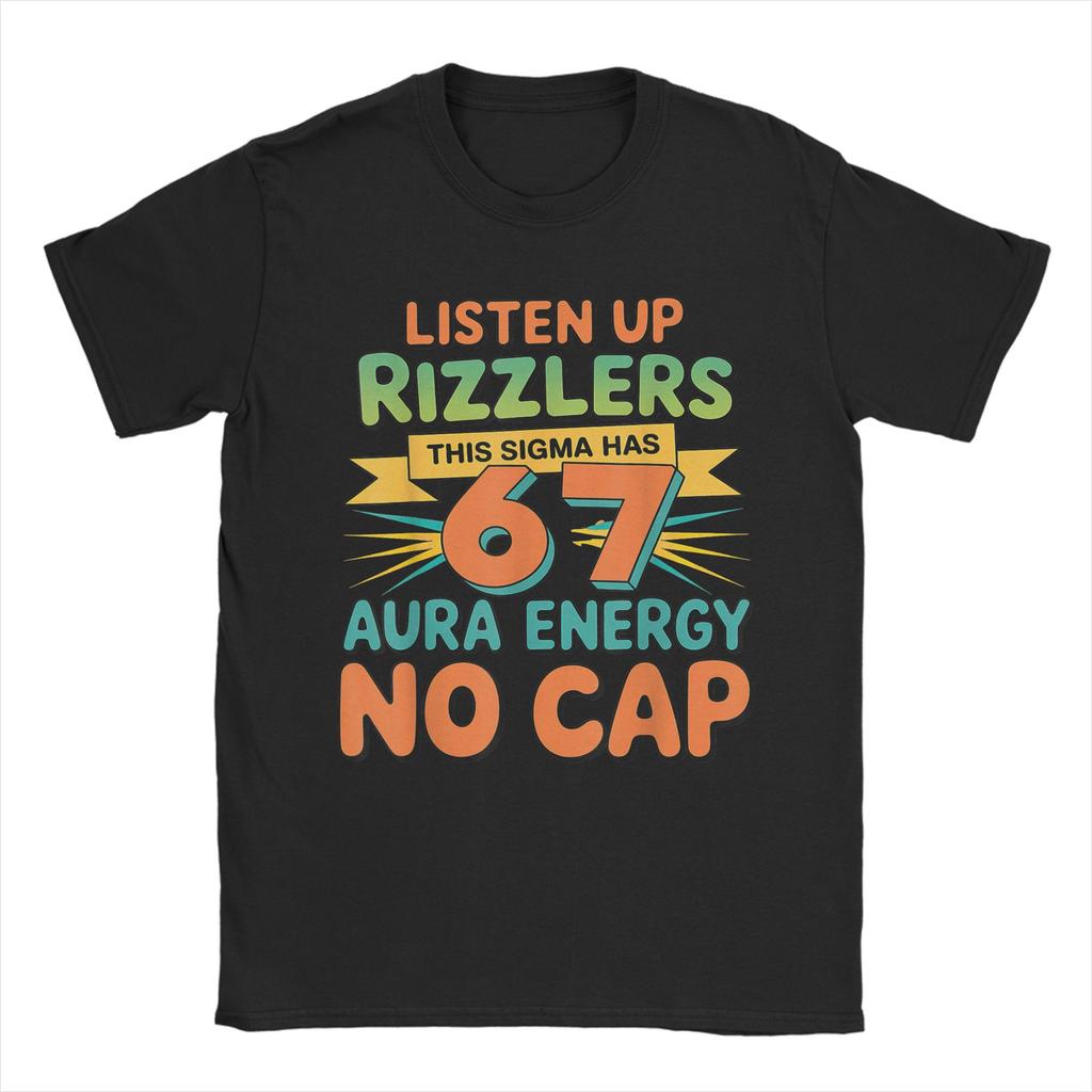 Vintage T-Shirt Summer Listen Up Rizzlers This Has 67 Energy Skeleton Popular T Shirts  for Short Sleeve Tees