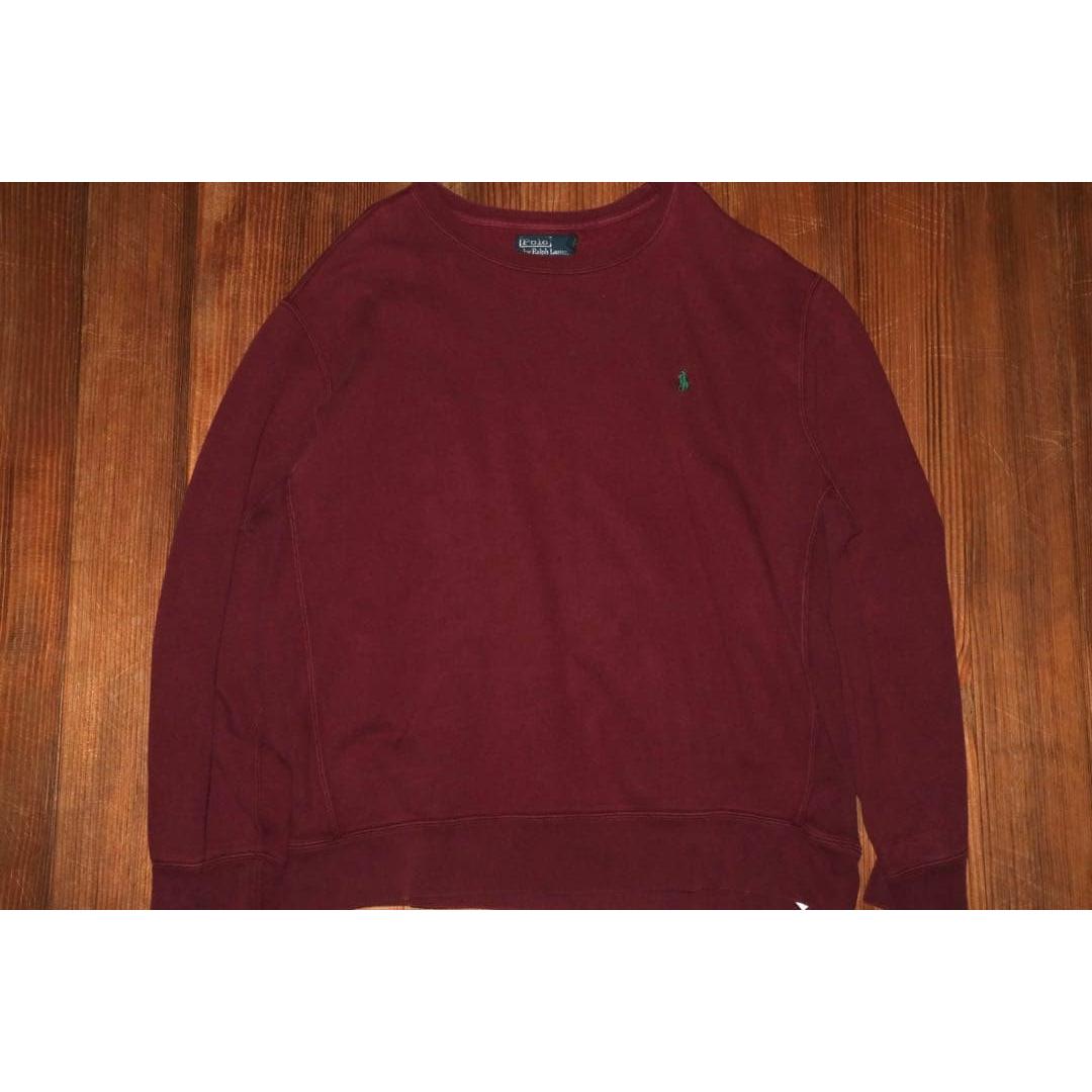 Used [90s ] Polo Ralph Lauren Reverse Sweat Bordeaux