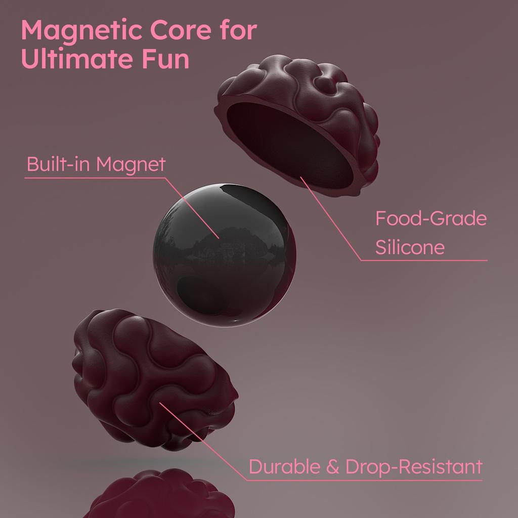 Bolas Magnéticas Brinquedo de Mexer, EDC Brinquedos de Alívio Anti Estresse, Brinquedo Sensorial Magnético Fidget Antiestresse Ansiedade para Adultos Crianças Autismo TDAH