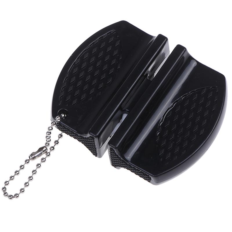 Portable Mini Kitchen Knife Sharpener Kitchen Tools Accessories Creative Butterfly Type Two-Stage Camping Pocket Knife Sharpener