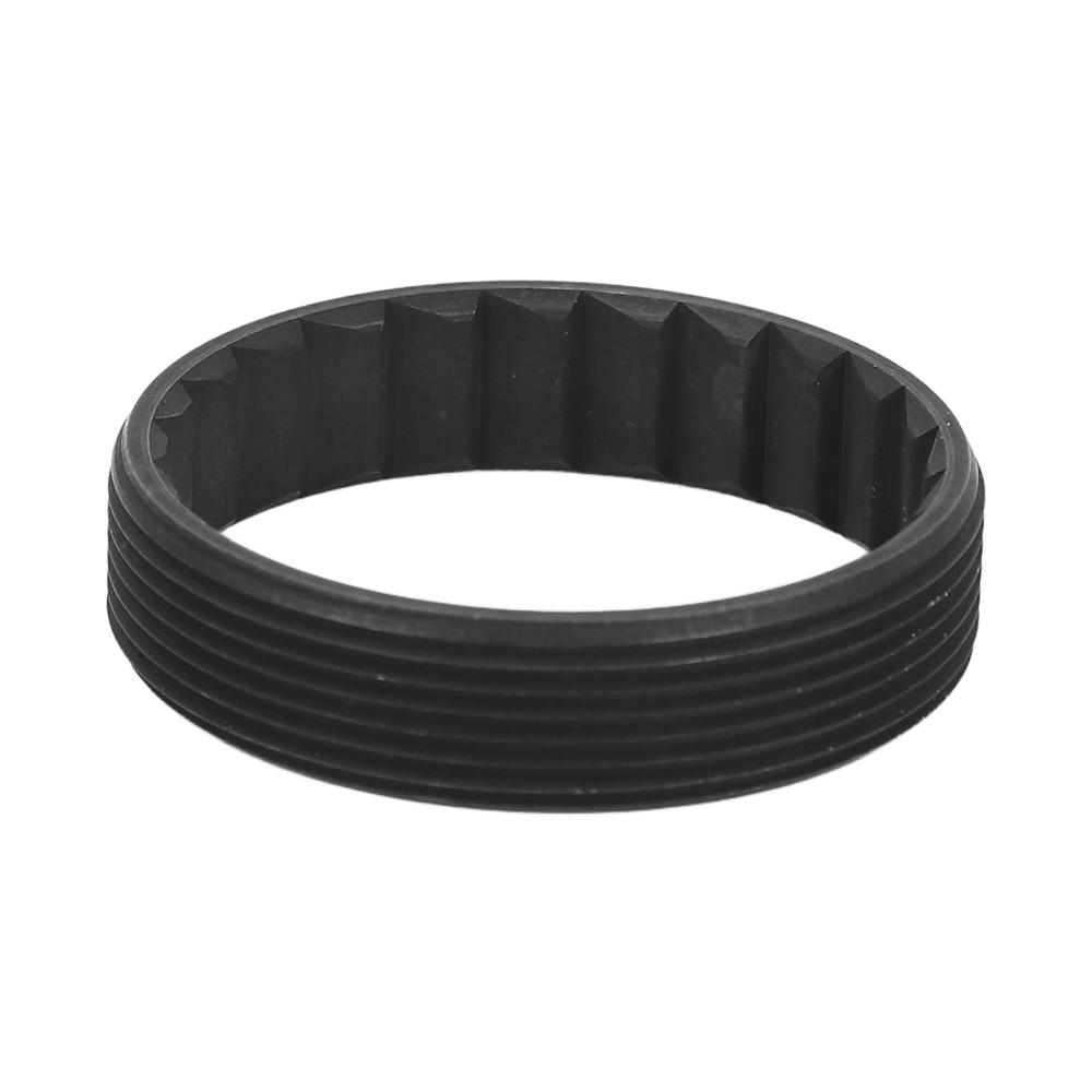 Wheel Hub Thread Ring for D*T-Swiss 3-pawl hubs and hubs with 24-tooth hub base rings.