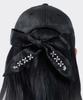 TEENYTIGER Mother-Of-Pearl Flower Hair Ribbon Hat Black