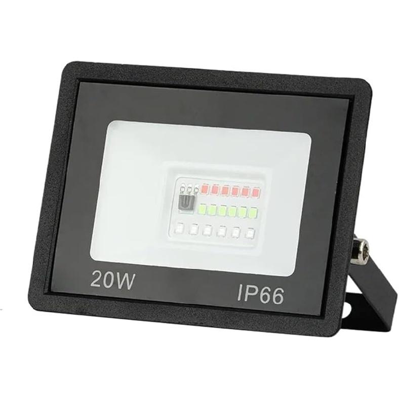 LED RGB Floodlight Reflector Outdoor Lighting AC 220 20W 30W 50W 100W IP66 Waterproof Outdoor RGB Spotlight Landscape Lighting for