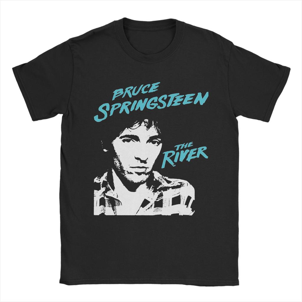 Bruces Springsteens  The E Street Band Tour T Shirts Pure Cotton Vintage T-Shirts Crewneck Tee Shirt Short Sleeve Tops Plus Size