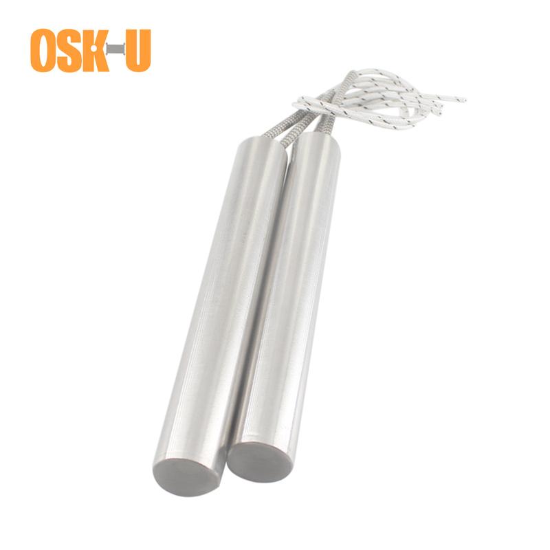 

2PCS 18mm Tube Diameter Cartridge Heater Element 220V Stainless Steel Tubular Heating Element Wattage 250/350/450/600/800W 250W 18x100mm