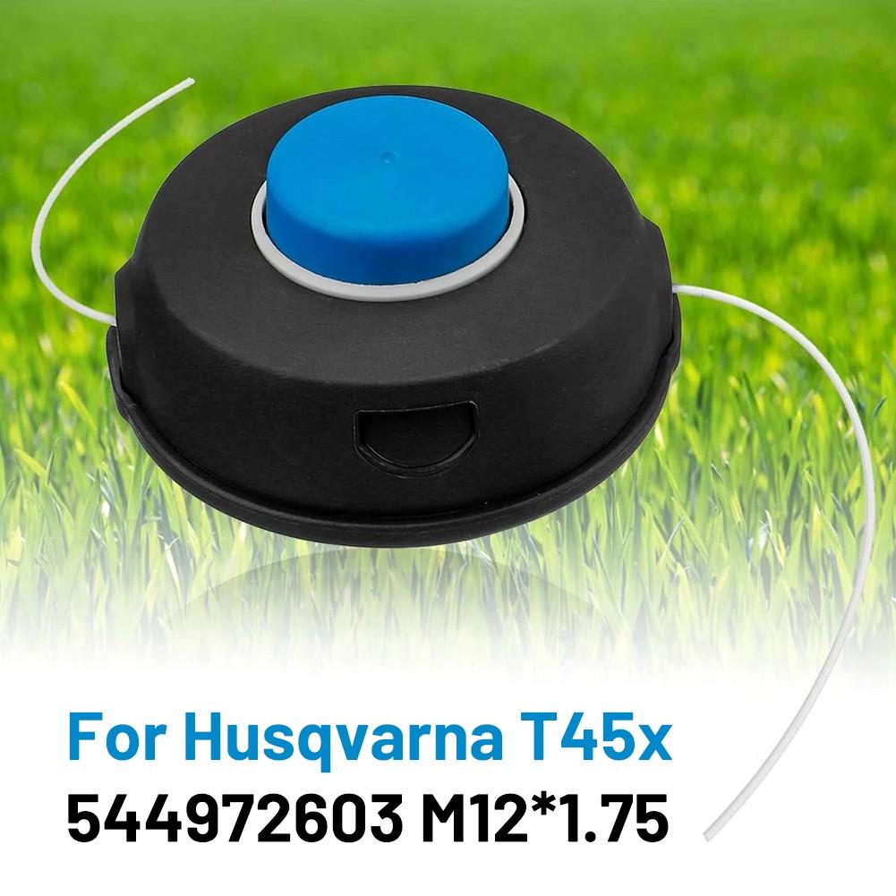 1pcs Trimmer Head Grass Trimmer With Line String Lawn Mower Brush Cutter For Husqvarna T45x 544972603 M12*1.75 Home Tool Parts