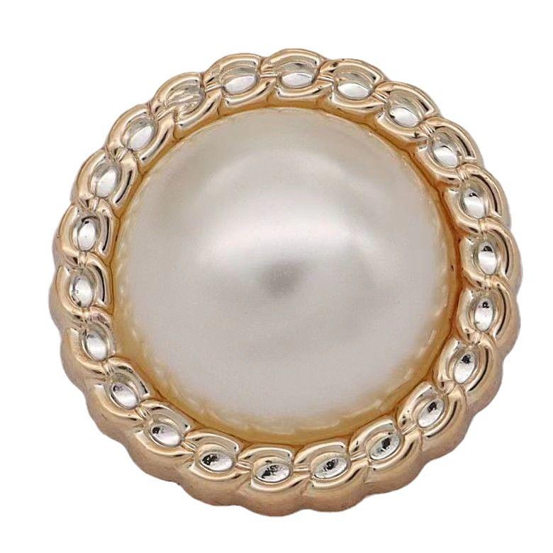 Button Button Plastic Gold Round Coat Top Women'S Shirt Jacket Sweater Accessories