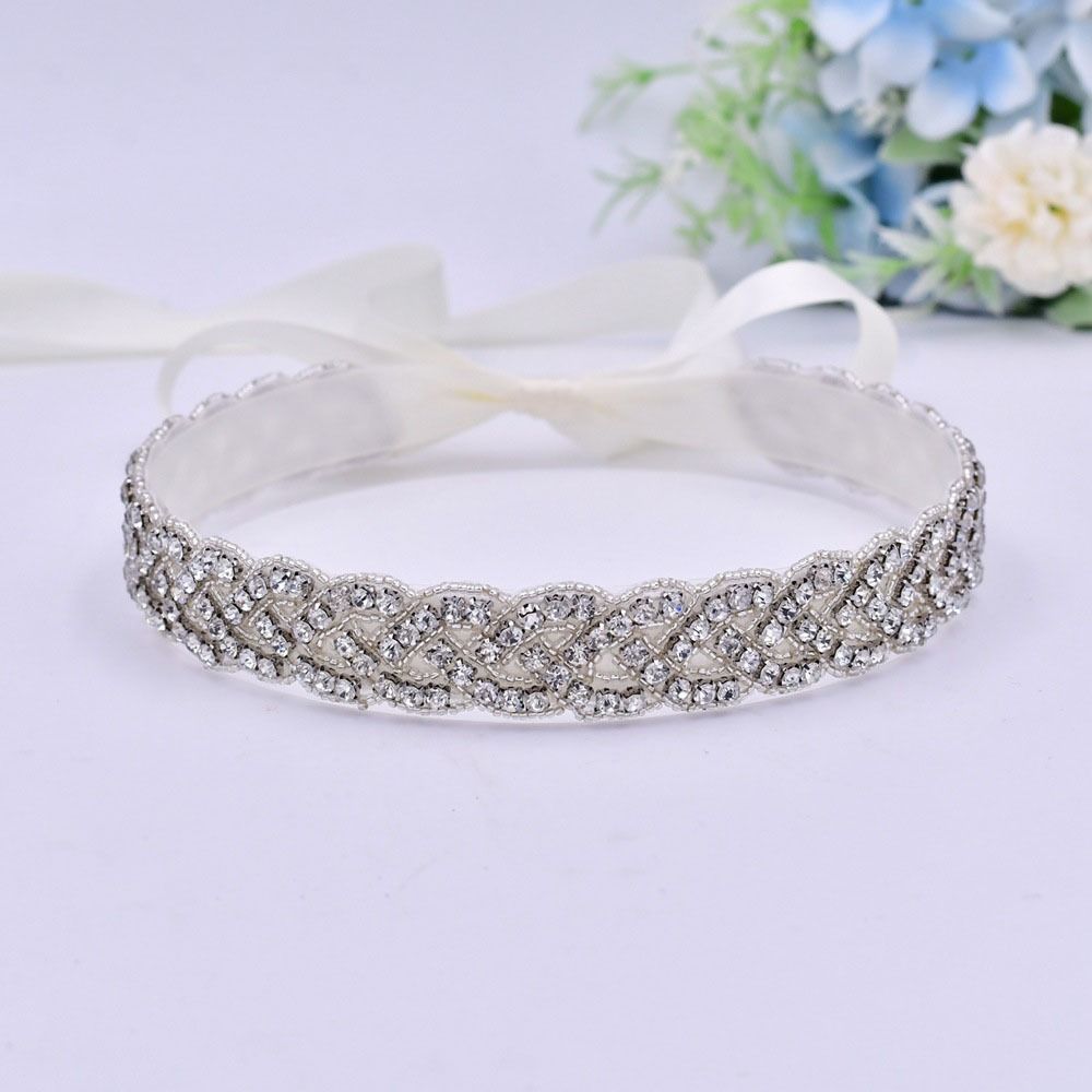 Light Luxury Bride Belt Women Girdle Crystal Dress Belt Fashion Rhinestone Waist Seal  Ornament