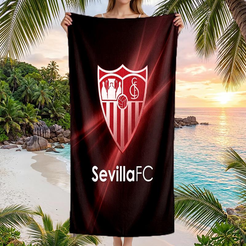 Sevilla FC print Quick Dry Beach Towel Microfiber Absorbent Portable Travel Swimming Towel