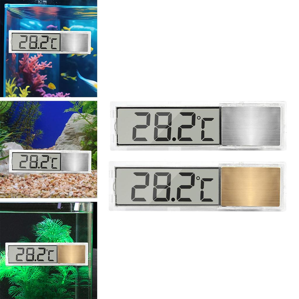 Electronic Aquarium Thermometer ±1°C Aquarium Temperature Measurement for Terrarium Turtle Tank Amphibians Fish Tank Aquarium