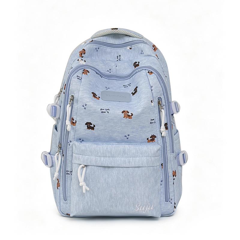 Schoolbag Casual Backpack Korean Simple Schoolbag Junior High School Women's Fashion College Style High School Students New Large-capacity Backpack