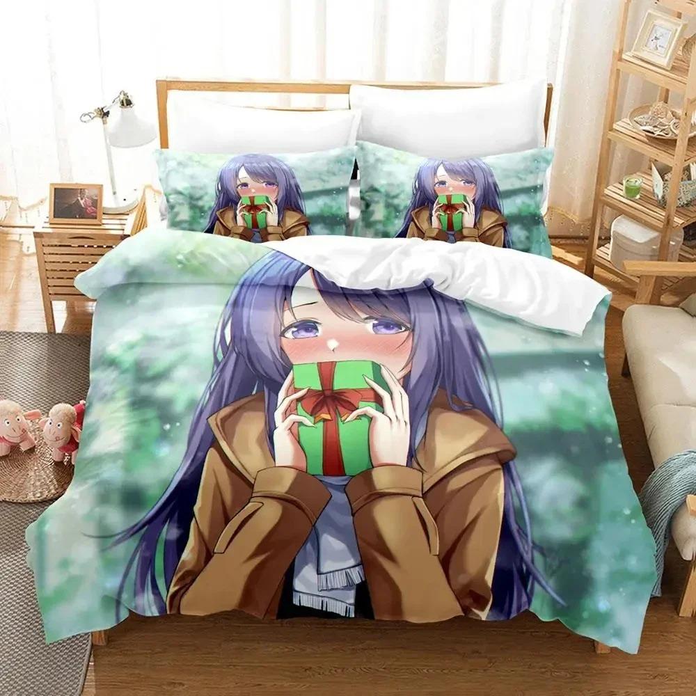 Anime Kubo Won't Let Me Be Invisible Bedding Set Duvet Cover Bed Set Quilt Cover Pillowcase Comforter king Queen Size Boy Adult