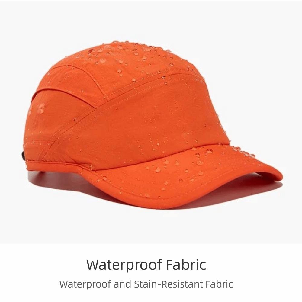 Waterproof 5-Panel Cap Drawstring Elastic Quick-dry Hat Spring Summer Baseball Cap  Outdoor Sports