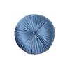 Nordic Quilted Pumpkin Throw Pillow - Solid Color Round Cushion for Living Room & Bay Window