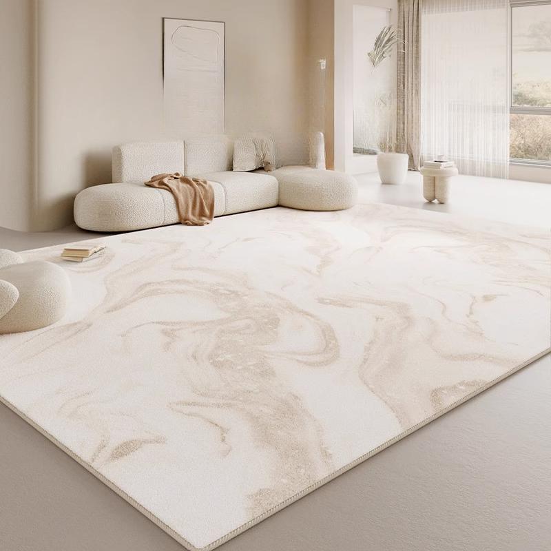 Cream Style Bedroom Decor Plush Carpet Large Area Carpets for Living Room Thick Anti-slip Lounge Floor Mat Fluffy Soft Study Rug