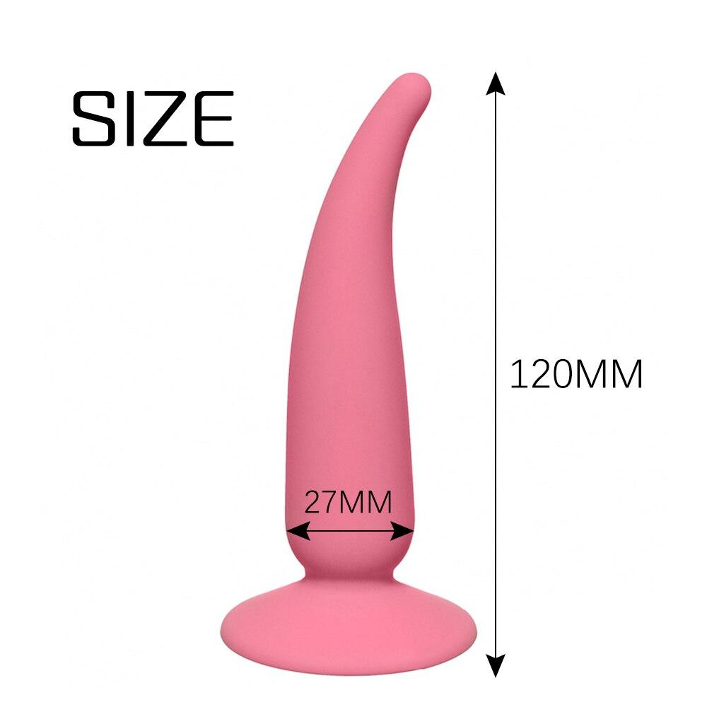 Flexible Silicone Anal Plug with Suction Cup for Intensified Pleasure