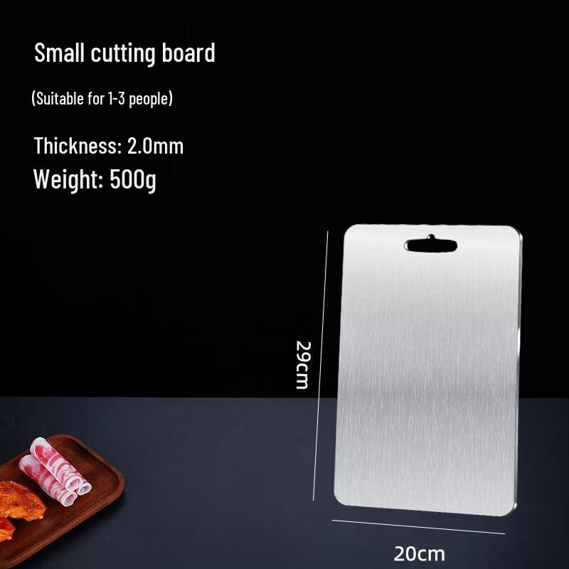 

YiCengJia Portable Double-Sided Stainless Steel Cutting Board