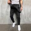 Mens Washed Denim Bib Jeans Overalls Casual Ripped Denim Jumpsuits Rompers