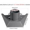 Satellite Dish Support Holders Bracket Adapter Structure Easy Installation for Gen 3 Outdoors Enthusiasts Quick Assembly
