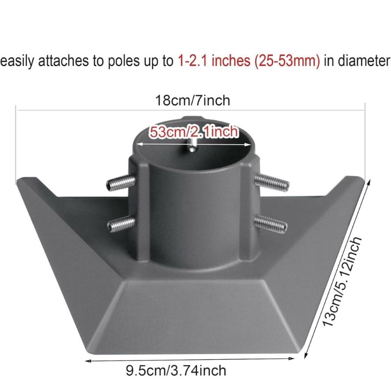 Satellite Dish Support Holders Bracket Adapter Structure Easy Installation for Gen 3 Outdoors Enthusiasts Quick Assembly