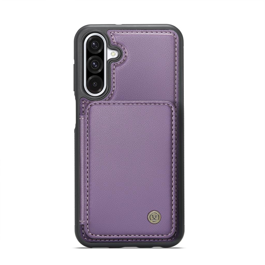 Für Samsung Galaxy A56 5G Hülle JEEHOOD J05 Leder Handyhülle mit abnehmbarer magnetischer Kartentasche