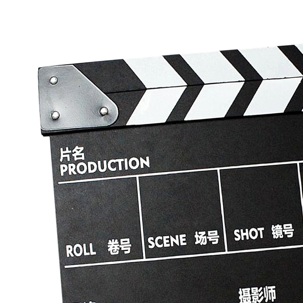 Classic Wooden Clapper Board for Film And Photography