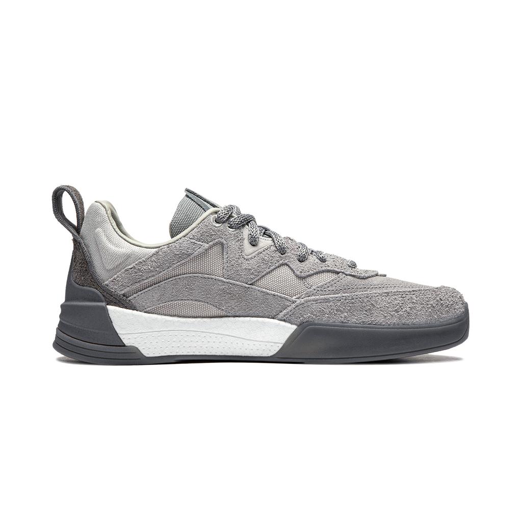 Li Ning Versatile Durable Low-Top Skate Shoes Men Sneakers Gray AEPU011-2