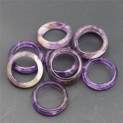 Women Amethyst Quartz Lapis Lazuli Labradorite Dainty Finger Ring Jewellery Naturtal Healing Crystal Stone Band Rings