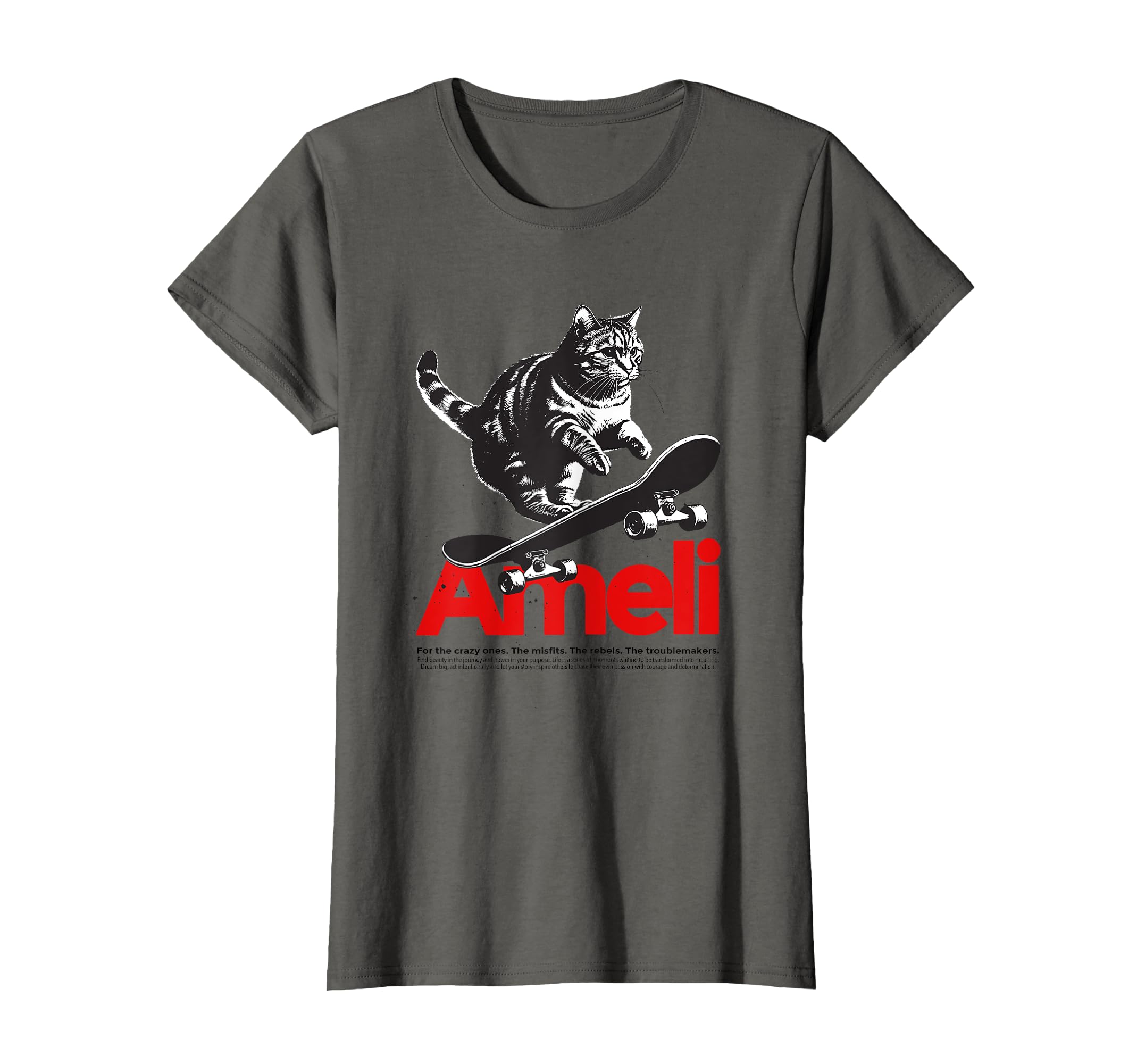 AMELI - Adorable girl name with cute Cat T-shirt
