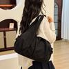 Multi-Pocket Nylon Shoulder Bag Casual Storage Pouch Underarm Bag Large Capacity Tote Bag  Daily