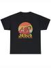 Men's Casual Graphic T-Shirt - ''Jesus Has Your Back'' Design, Comfy Cotton Short